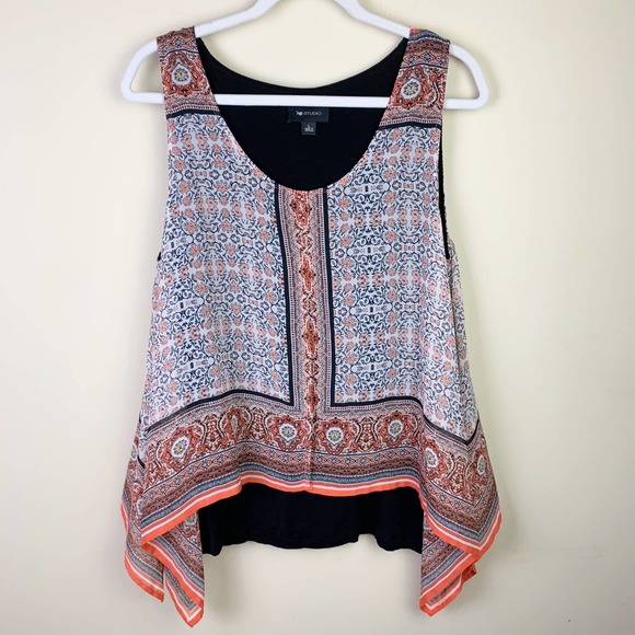 AB Studio Sleeveless Dressy Blouse Large - Picture 1 of 8